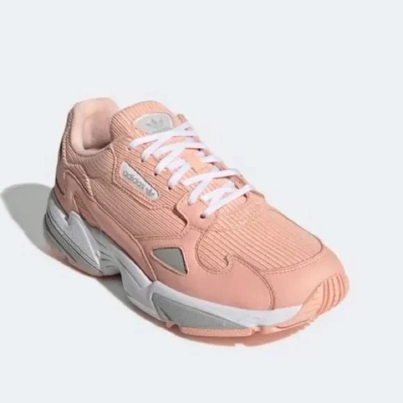 ADIDAS Corduroy Falcon Sneakers in Glow Pink - Picture 3 of 9